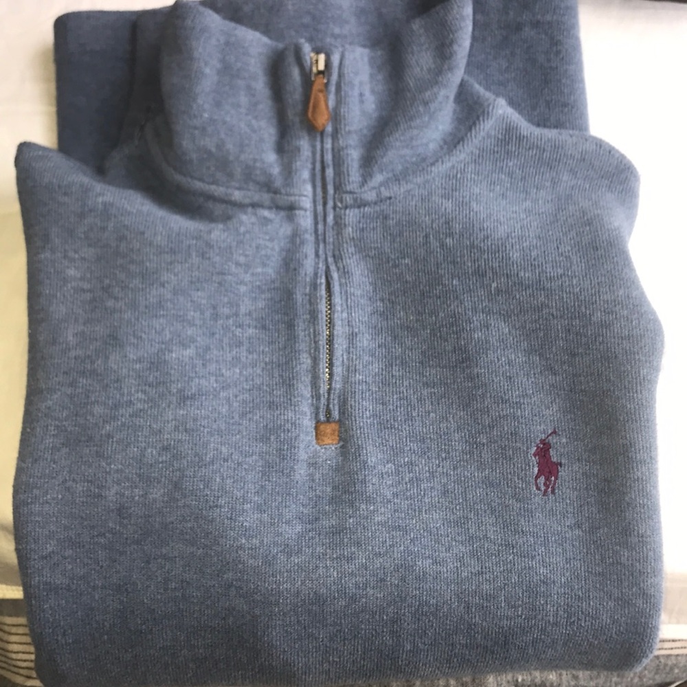 Polo by Ralph Lauren Blue Zip Up Sweater